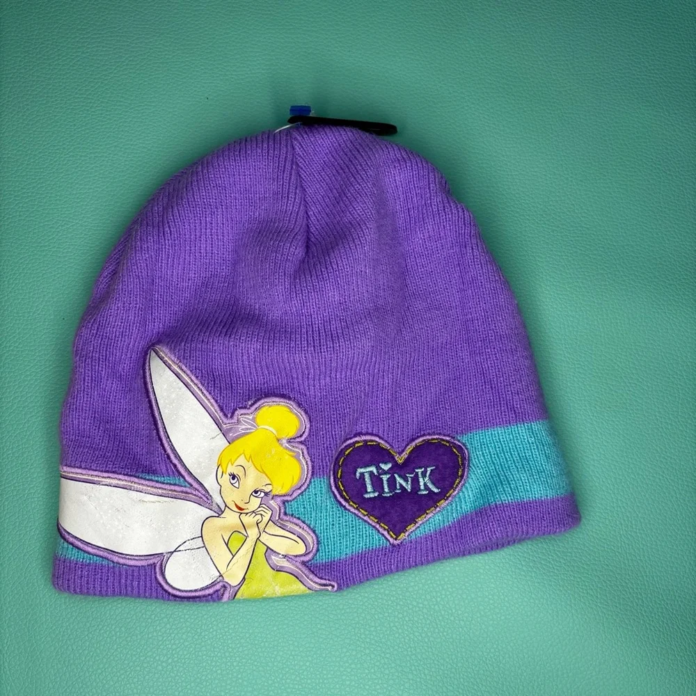 Disney Purple & Teal Tinker Bell Vintage‎ Knit Hat